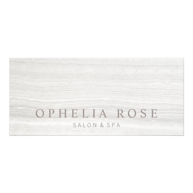 Simple Elegant White Marble Gift Certificate (Front)