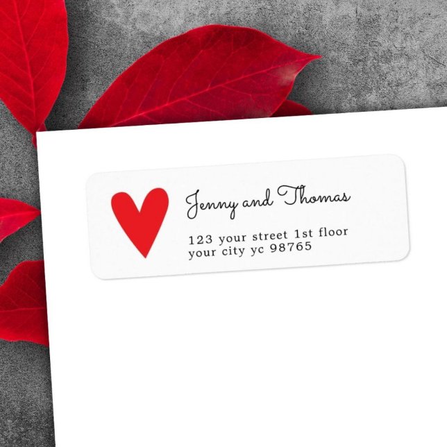 Simple Elegant White Red Heart Wedding (Creator Uploaded)