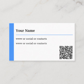 Simple Elegant with QR Code Business Card