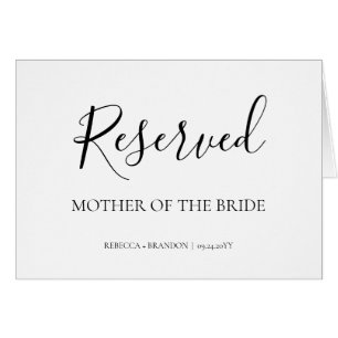 Simple élégante calligraphie Mariage réservé
