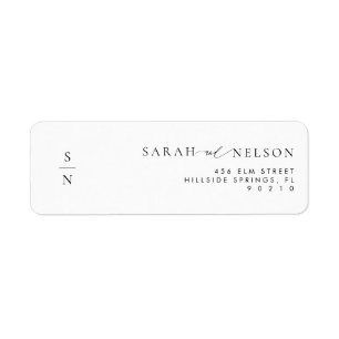 Simple élégante invitation de mariage Adresse de r