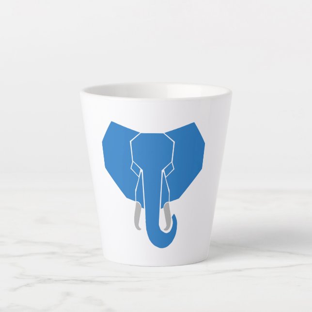 Simple Elephant Latte Mug (Front)