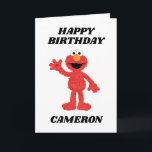 Simple Elmo 1st Birthday Card<br><div class="desc">This charming 1st birthday card features Elmo from Sesame Street in a simple yet vibrant design. Elmo’s cheerful expression is paired with bold and colourful lettering, making it a delightful way to celebrate a little one’s special milestone. Customizable with your personal message, this card is perfect for an Elmo-themed birthday...</div>