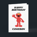 Simple Elmo 1st Birthday Card<br><div class="desc">This charming 1st birthday card features Elmo from Sesame Street in a simple yet vibrant design. Elmo’s cheerful expression is paired with bold and colourful lettering, making it a delightful way to celebrate a little one’s special milestone. Customizable with your personal message, this card is perfect for an Elmo-themed birthday...</div>