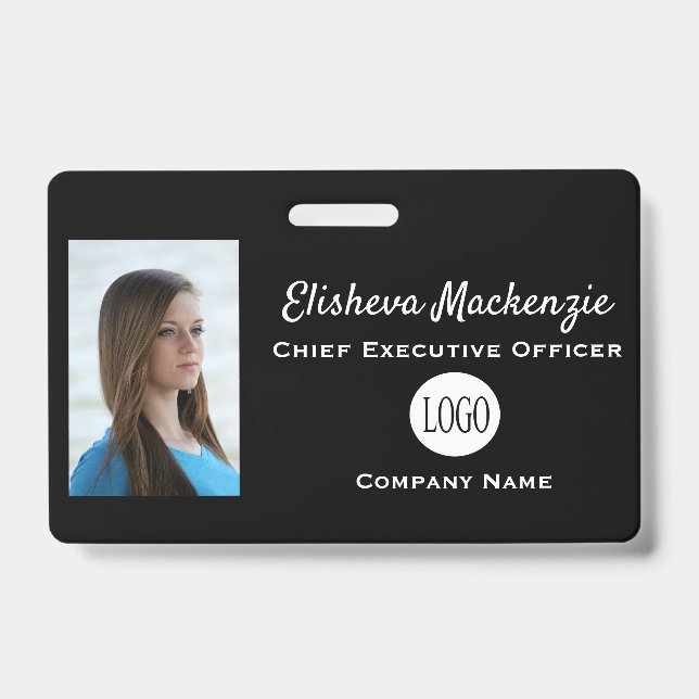 Simple Employee Badge Customizeable Name Tag (Front)