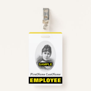 Simple Employee/Staff Portrait Badge