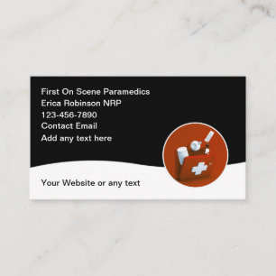 Simple EMS Paramedics Medical Business Cards 