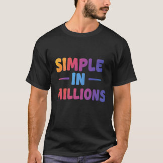 Simple En Millions De T-Shirt Noir