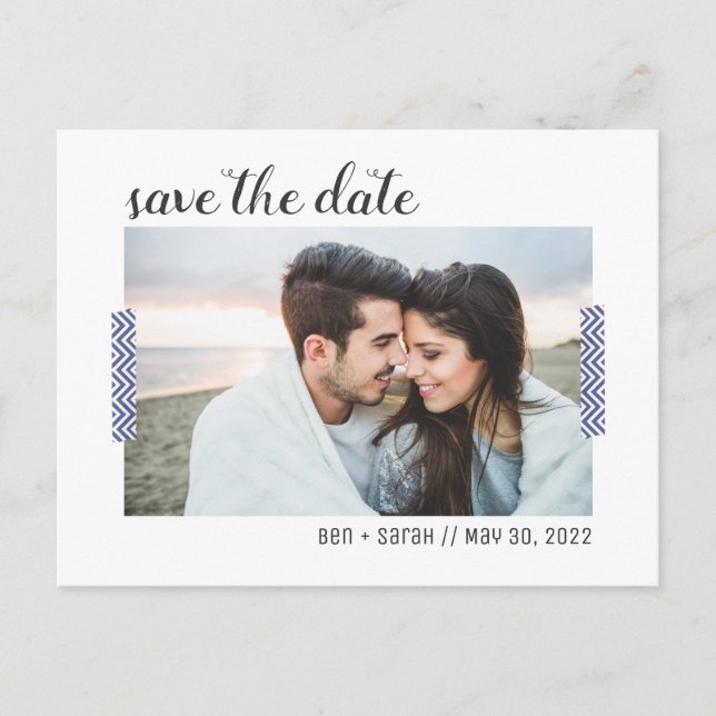 Simple Enregistrer la carte postale Date (Devant)