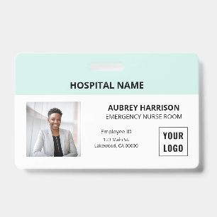Simple Essential Medical Photo ID Badge