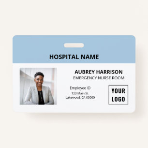 Simple Essential Medical Photo ID Badge