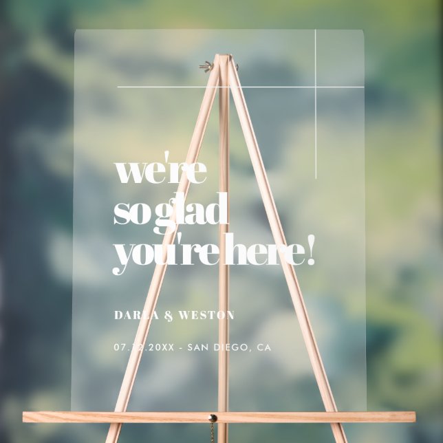 Simple et chic Tellement heureux que vous soyez ic (Neutre)