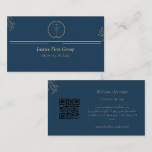 Simple et élégant avocat Carte de visite