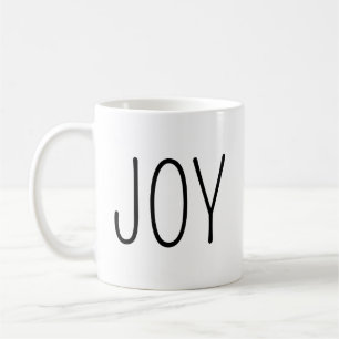 Simple et moderne Black and White Christmas Mug Jo