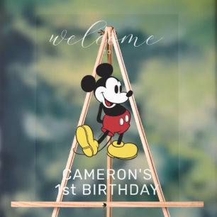 Simple et moderne Mickey souris accueil d'annivers