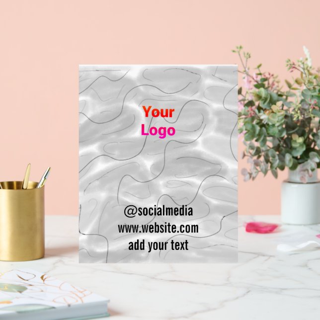 simple et personnalisé aquarelle ajouter le logo s (Mariage)