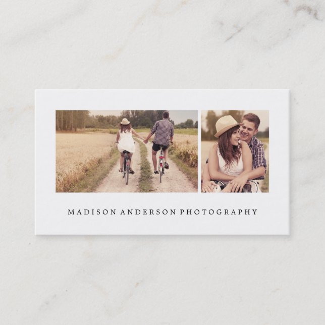 Simple et propre 3 | Cartes de visite photographiq (Devant)