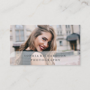 Simple et propre   Cartes de visite photographique