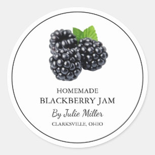 Simple Étiquette de confiture de Blackberry fait m