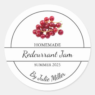 Simple Étiquette de confiture de cassis à la maiso
