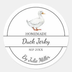 Simple Étiquette de Jerky Duck fait maison