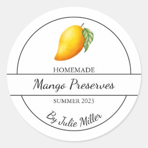 Simple Étiquette de Mango Conserve Maison