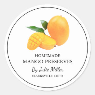 Simple Étiquette de Mango Conserve Maison