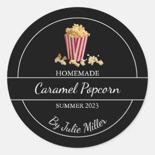 Simple Étiquette de pop-corn fait maison