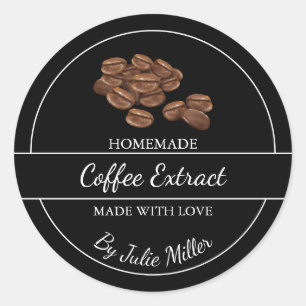 Simple Étiquette d'extraction de café fait maison