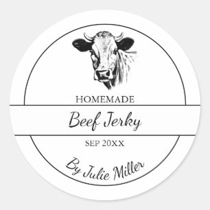 Simple Étiquette Jerky Beef fait maison
