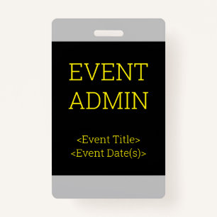 Simple "EVENT ADMIN" Badge