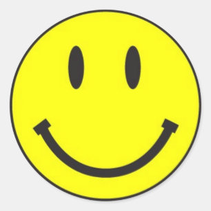 Simple Face! Classic Round Sticker