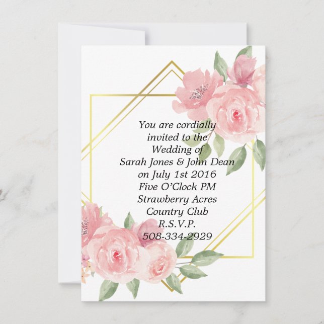 simple faire-part de mariage (Devant)