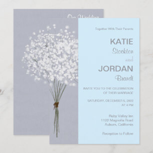 Simple Faire-part de mariage floral Bouquet
