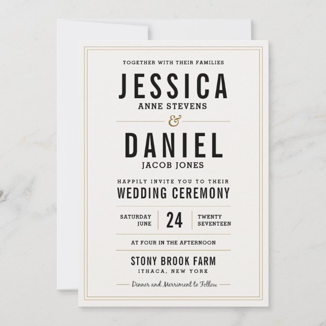 Simple Faire-part de mariage rustique - Retour Flo (Devant)