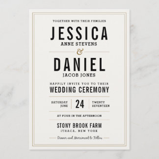 Simple Faire-part de mariage rustique - Retour Flo