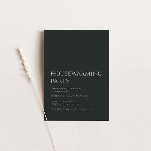 Simple Fall Housewarming Party Invitation (Creator Uploaded)