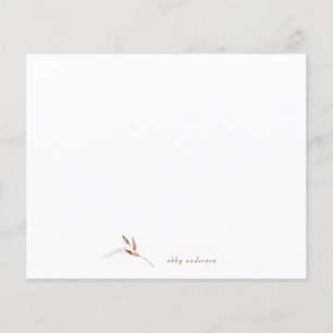 Simple Fall Minimalist Foliage Custom Name