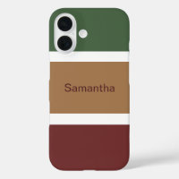 Simple Fall Striped Pattern Personalized