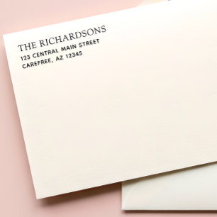 Simple Family Name Return Address Self-inking Stamp