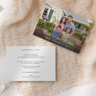 Simple Family Photo Moving Announcement