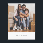 Simple Family Photo We've Moved New Home Address Postcard<br><div class="desc">Simple Family Photo We've Moved New Home Address Postcard</div>