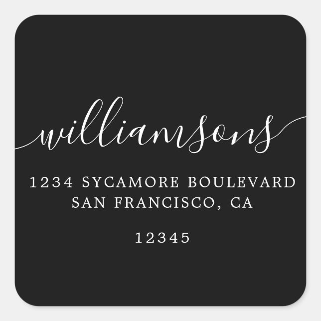 Simple Family Return Address Label (Front)