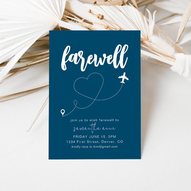 Simple Farewell Moving Retirement Party Invite (Creator Uploaded)