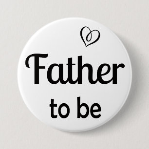 Simple Father to be Baby Shower Pin