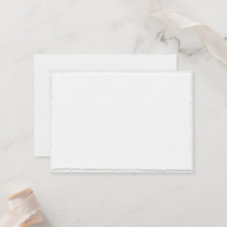 Simple Faux Deckled Edge Template Wedding Place Card