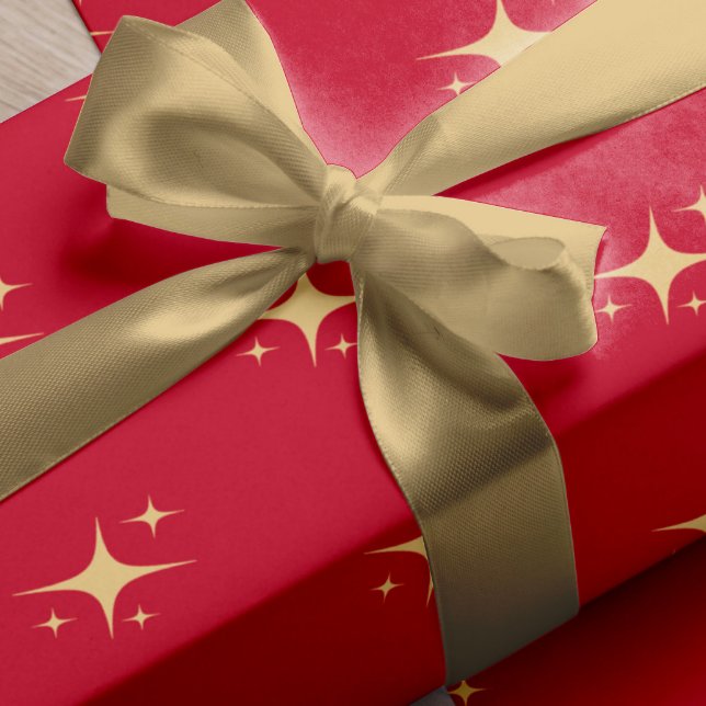 Simple faux gold Christmas gift wrap Satin Ribbon (Creator Uploaded)