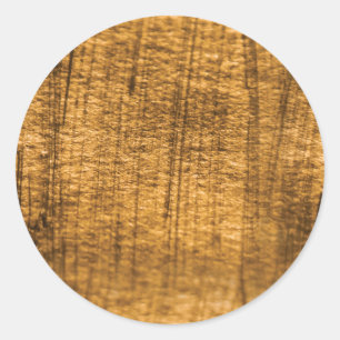 Simple Faux Gold. Classic Round Sticker