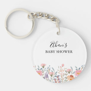 Simple Fête de Bébé Jardin Floral Aquarelle