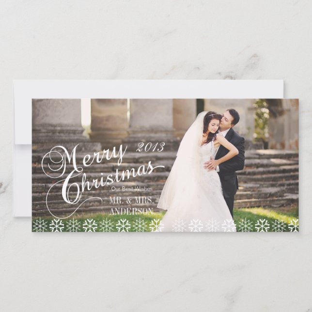 SIMPLE FIRST CHRISTMAS HOLIDAY PHOTO CARD (Front)